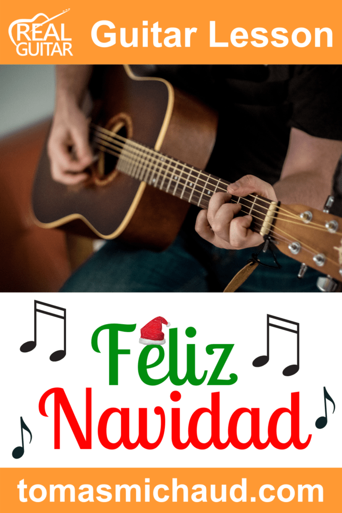 Feliz Navidad for Guitar | Fun Song With Easy Guitar Chords