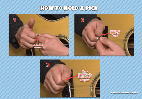 How To Hold A Pick Lesson #6 - Real Guitar Lessons by Tomas Michaud
