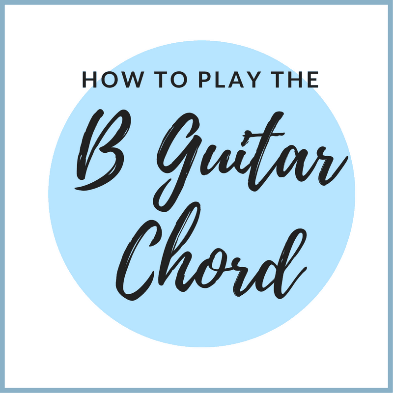 easy b guitar chord chart