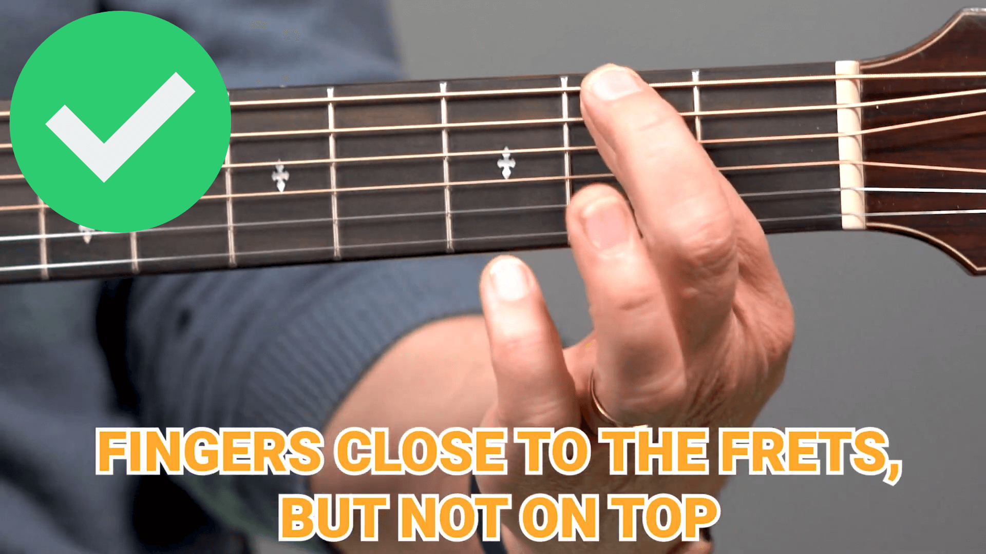 Correct Finger Position on Guitar