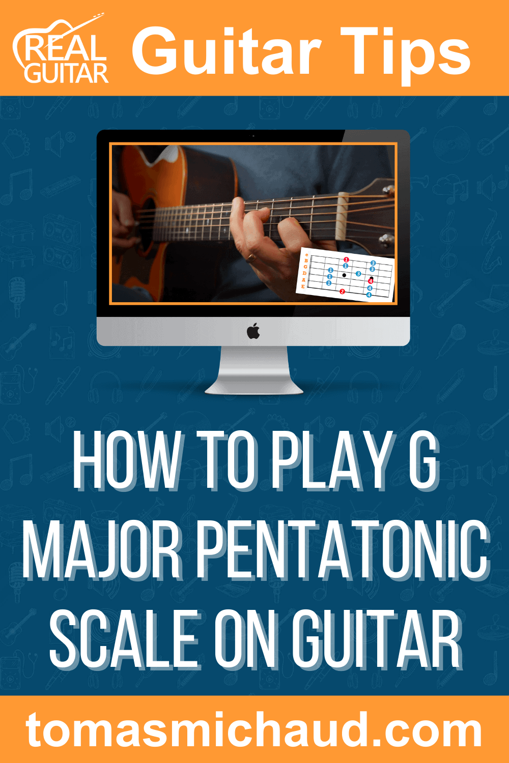 How to play G Major pentatonic scale on guitar