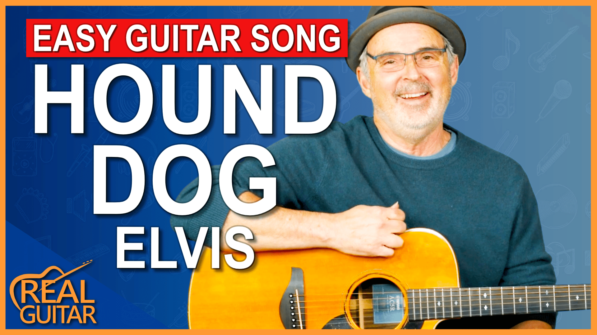 Hound Dog – Elvis Easiest Guitar Song to Learn? - Real Guitar Lessons Tomas Michaud